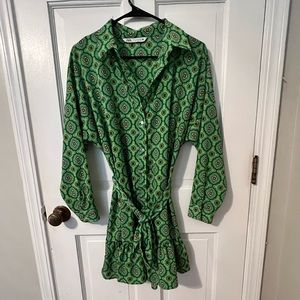 Zara belted mini dress